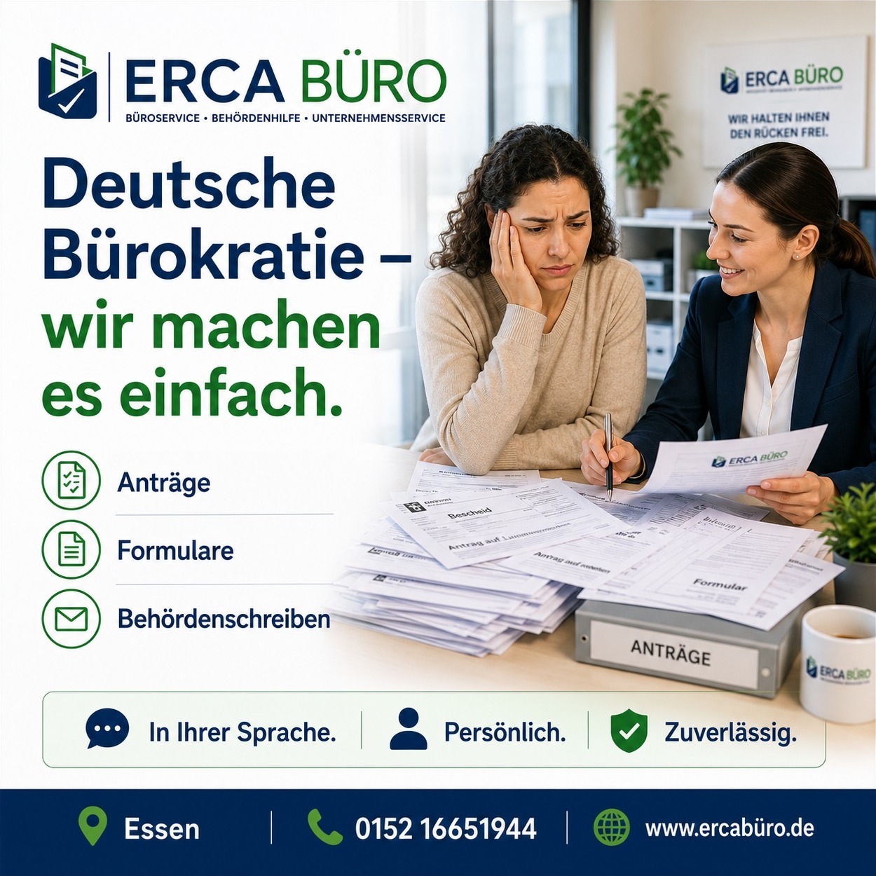 Bürokratie-Service – Anträge, Formulare, Behördenschreiben