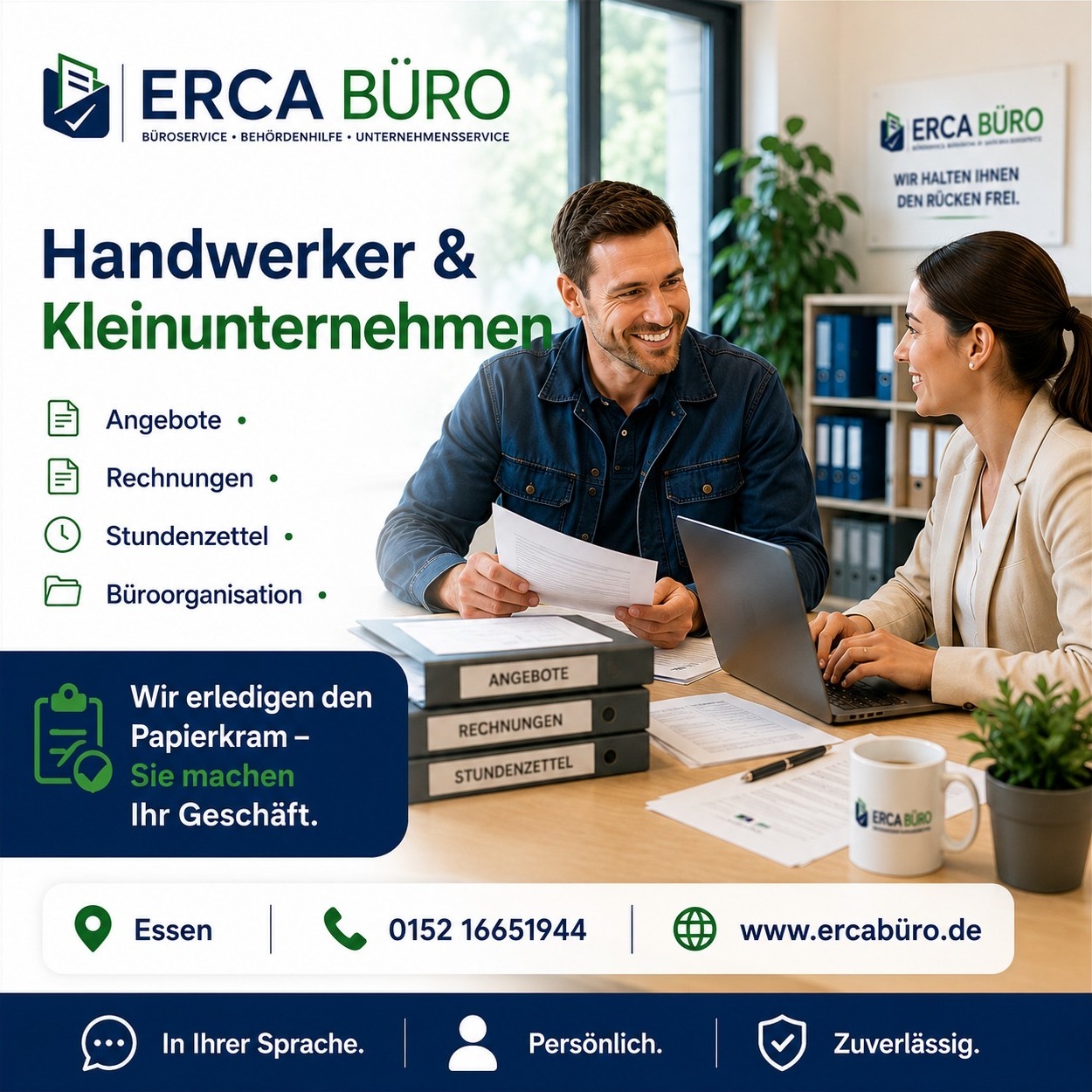 Service für Handwerker und Kleinunternehmen